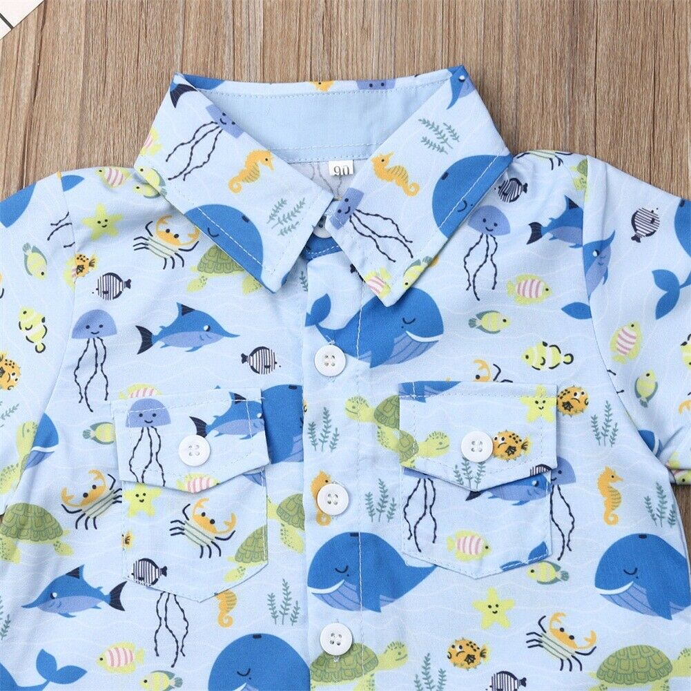 Summer Infant Boys Baby Kids Clothes Sets 1 6Y
